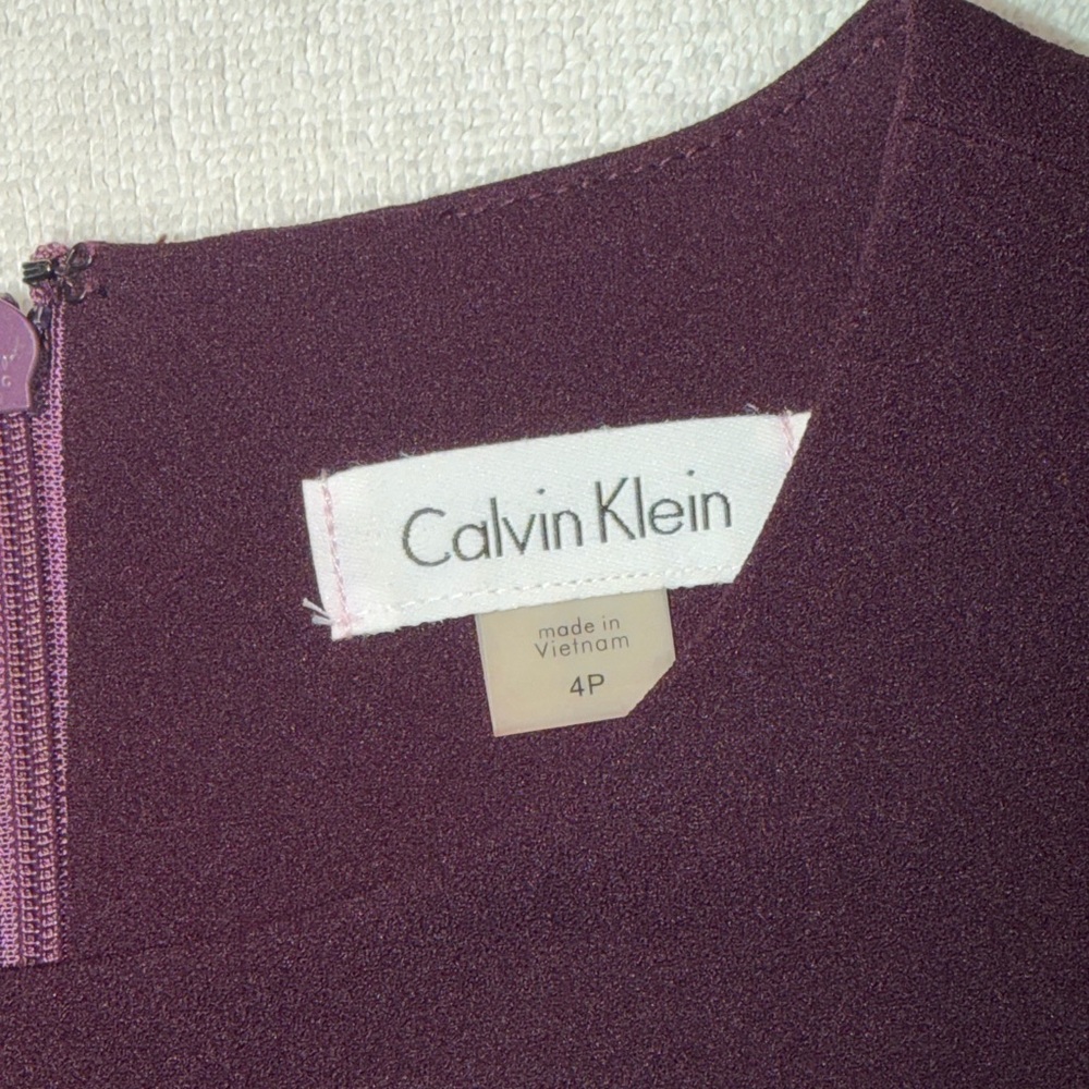 Calvin Klein Purple A Line Dress - Picture 3 of 4